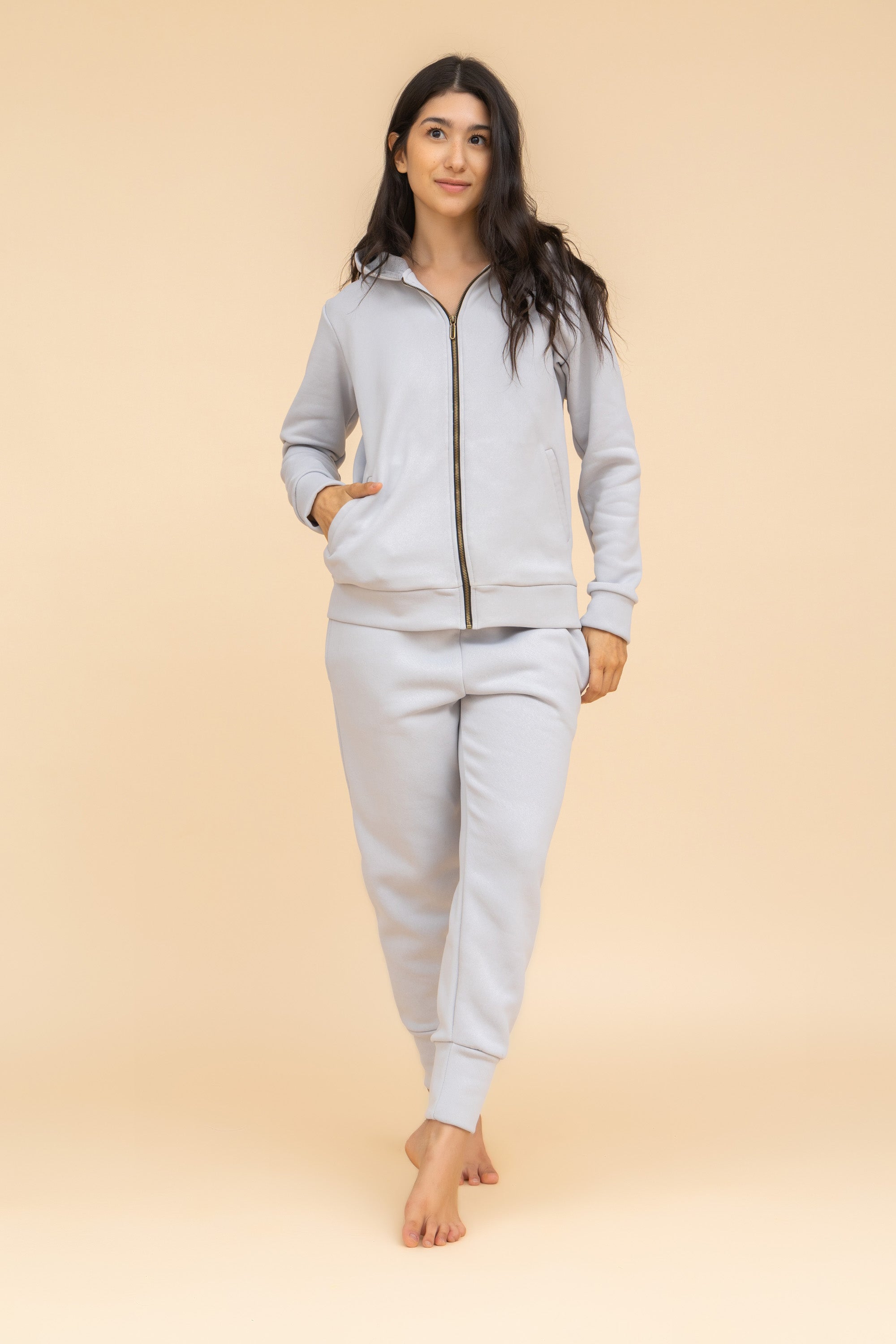 Plain Training Suit with Hoodie