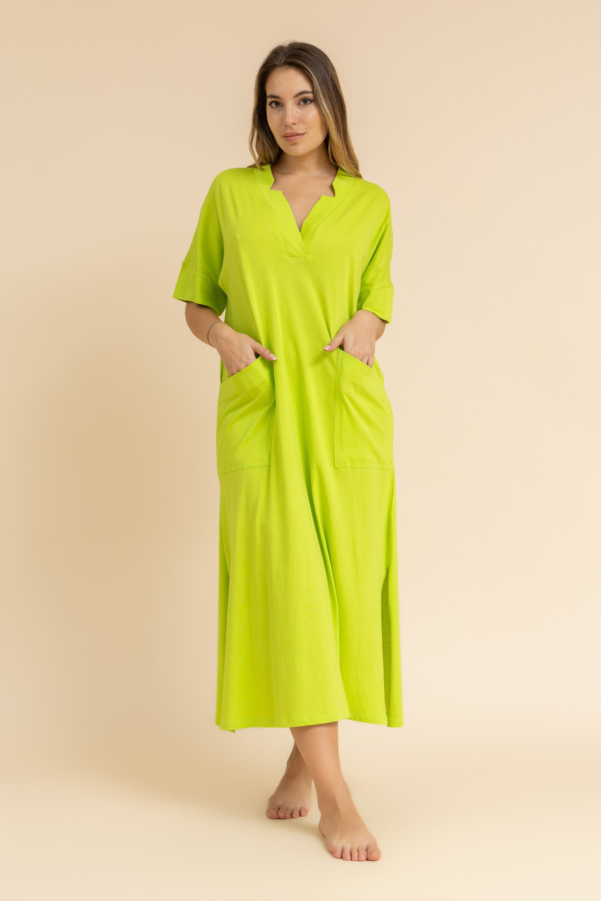 Short Sleeve Plain Homedress