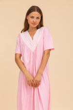 Load image into Gallery viewer, Pretty Nightdress with lace Neckline
